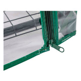 Kinzo kweekkas - broeikas tuinkas 69x49x125 cm - kweekbak met 3 verdiepingen - transparant broeikast design met ritssluiting - broeikas kweekkas voor groenten kweken - groen