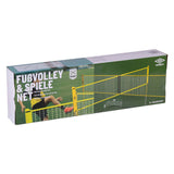 Umbro sportnet - spelletjes set - 168 x 400 cm - 4 vakken - volleybalnet - badminton - voetvolley - crossnet - zwart geel
