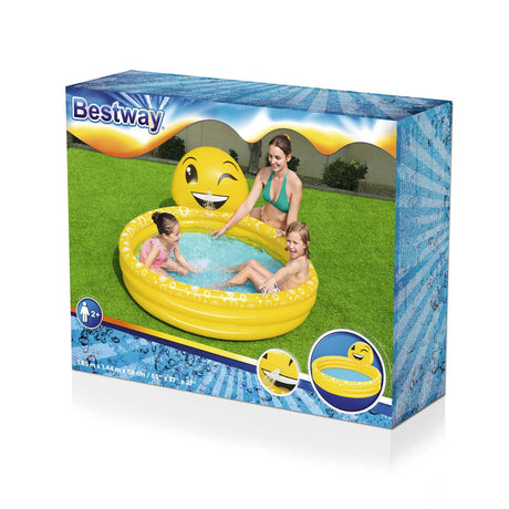 Bestway 3-Rings Zwembad met Sproeier Summer Smiles, 165x144x69cm