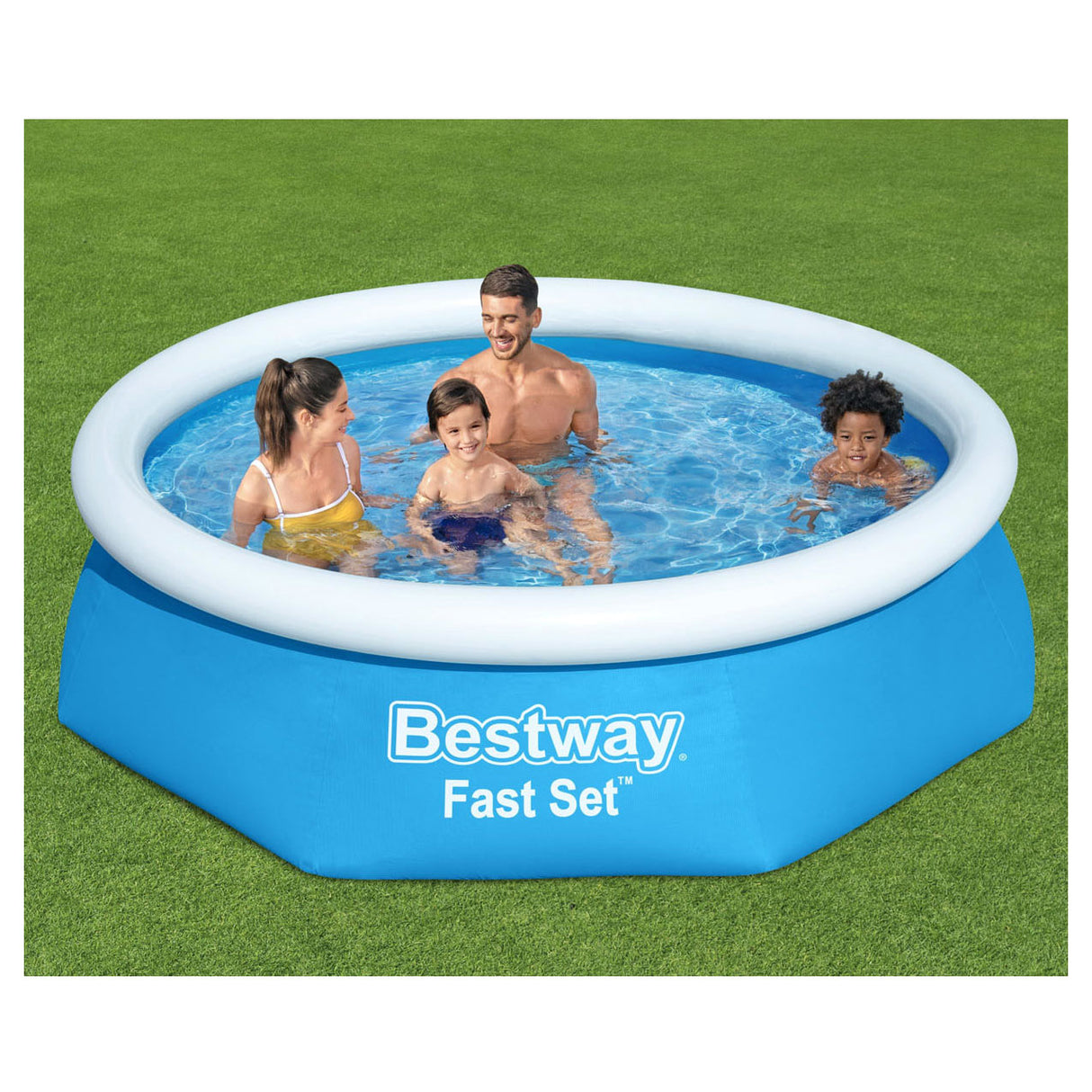 Bestway swimmingpool hurtigt sæt oppustelig omkring 244x66 cm 57265