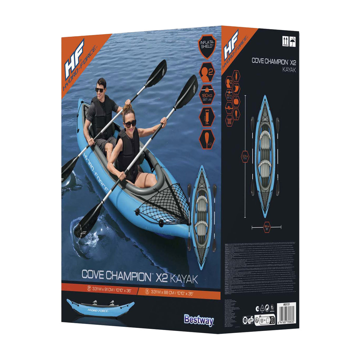 Bestway hydro force kajak cove champion x2 set