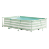 Swim Essentials Piscine à rayures vertes de luxe, 300x200x75cm