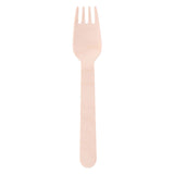 Wegwerp vork hout 16cm, 50st.
