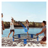 Eddy toys vang-en werp spel spyderball | blauw | 90cm