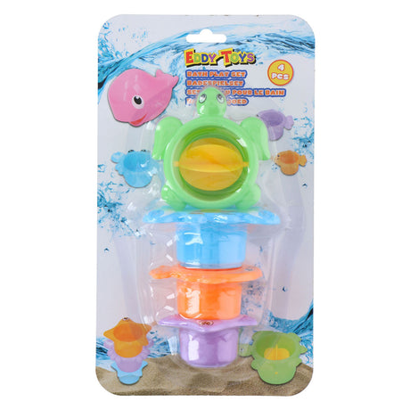Eddy toys - baby badspeeltje - zeewezen motief - 1 set