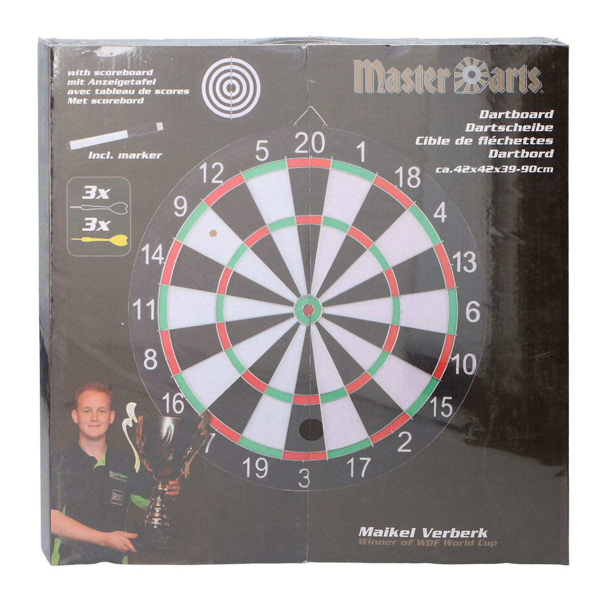 Master Darts Darts Maikeel Verberk Dartboard Set