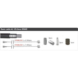 remkabel set universeel 2015009 zwart 8-delig