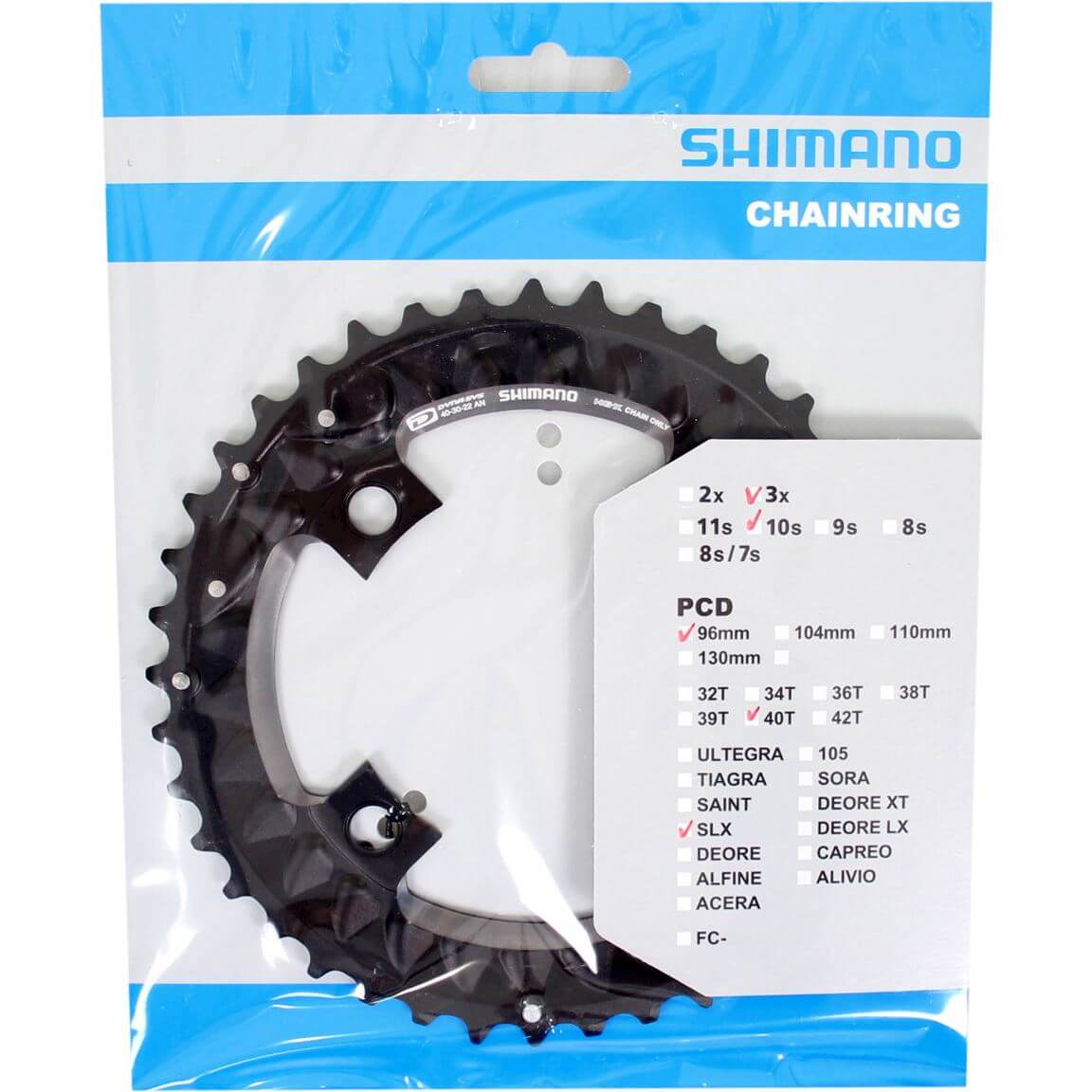 Shimano Chain top SLX 10V 40T Y1VE98010 M7000