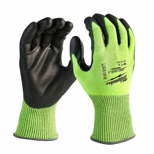 Milwaukee snijbestendige handschoenen - pos d - rom l 9 met verhoogde zichtbaarheid %%