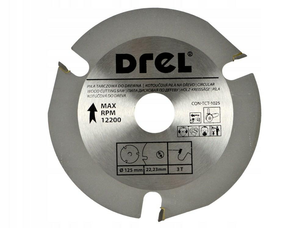 Drel hout snijschild 125mm*22*3z