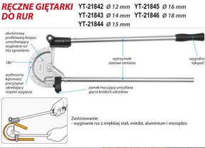 Yato pijp buigt 12mm 21842