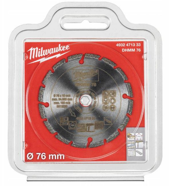 Milwaukee diamantschild 76mm dh