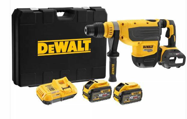 Dewalt max. hamer 54v dch735x2 2x9 3,0ah flexvolt