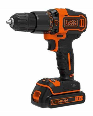 Black+decker schroevendraaier 18v 1x1.5ah bdchd18-qw