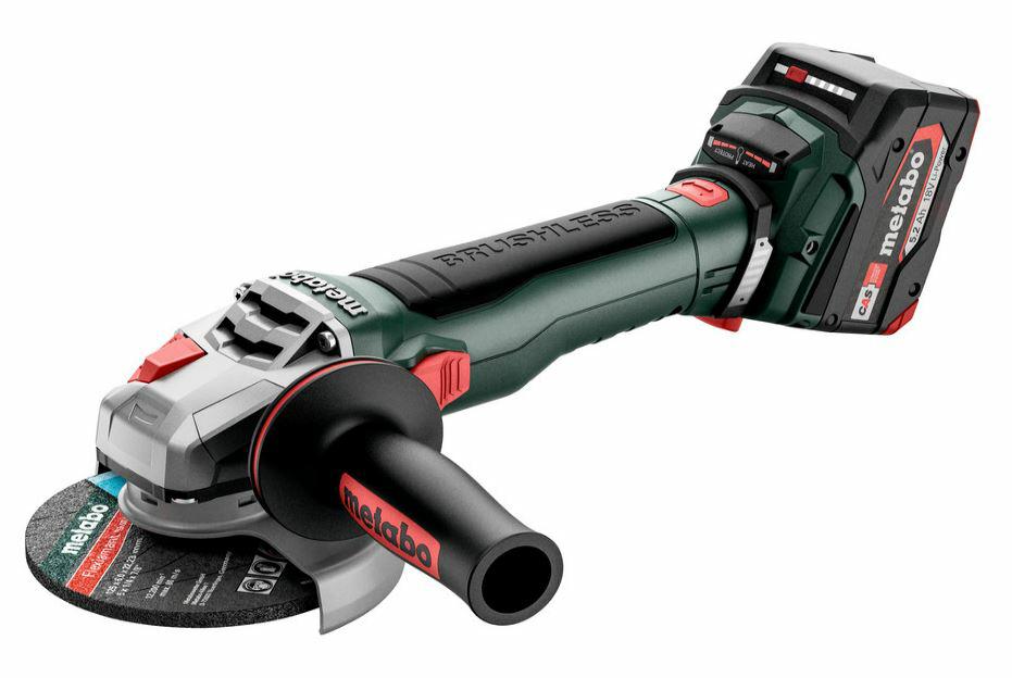 Metabo hoekvermaler wb 18 lt bl 11-125 snel 2x5,2ah metabox