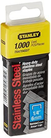 Stanley nietjes g 6mm 1000 duurzaam, roestvrij staal