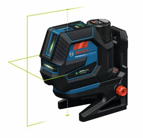 Bosch kruislaser gcl 12v-50-22 cg groene + houder rm 20 + adapter aa 1 1x2,0ah