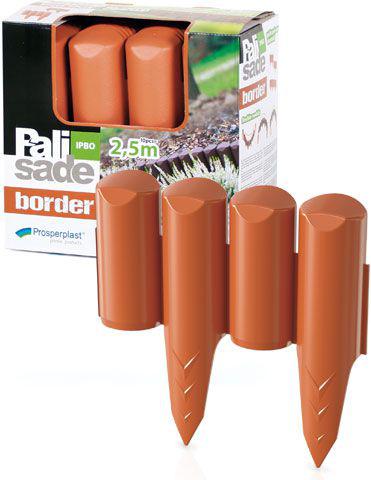 Prosperplast tuinhek grens terracota 2,5 m
