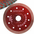 Diamantschild 125 snel zondaar rood gesneden