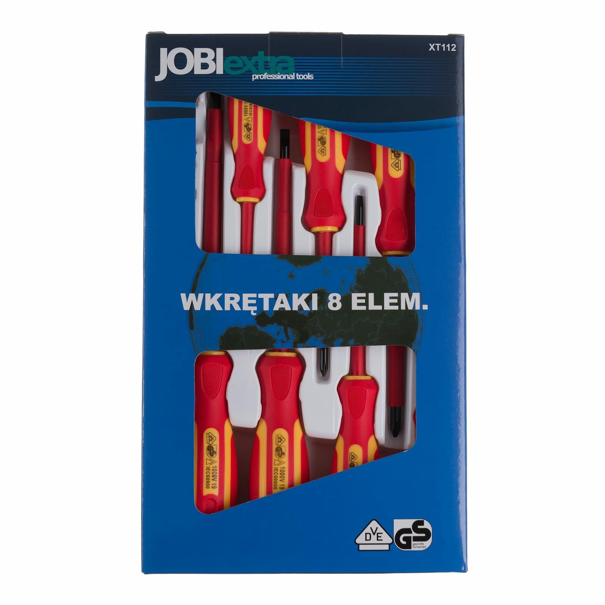 Jobi extra schroevendraaiers 8szt.dla elektricien .