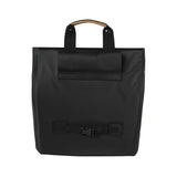 Basil Urban Dry Shopper - waterdichte fietsshopper, vegan leather details, verstelbare sluiting, reflectie, mat zwart