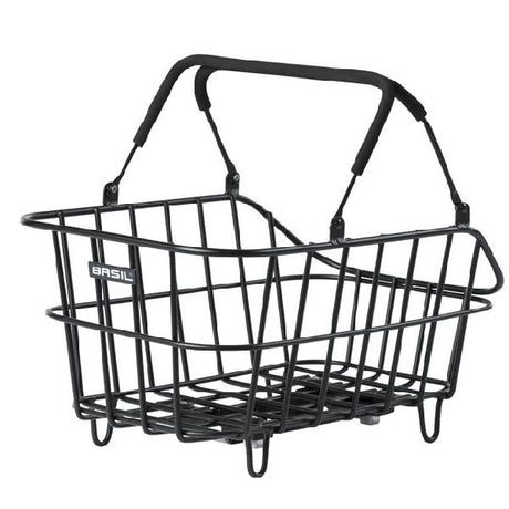 Basil fietsmand cento alu met mik bevestiging 14 liter 39 x 24 x 15 - zwart