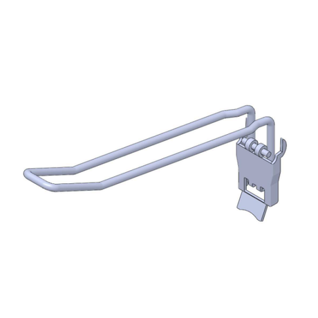 Tegometall klaphaak dubbel rl 30 20 cm - verzinkt