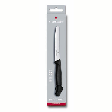 Victorinox tafelmessen gekarteld ds 6st.