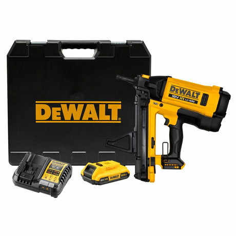 Dewalt spijkermachine 18v dgn845d1 gas c6 track-it 15° 13-40mm 1x2,0ah