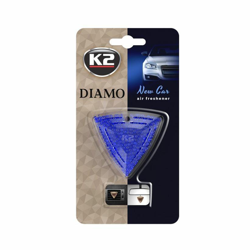 K2 geur zegel in diamantvorm. diamo nieuwe auto
