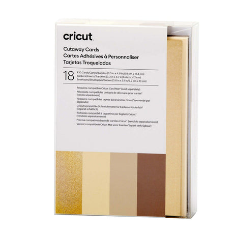 Cricut • cut-away cards neutrals r10