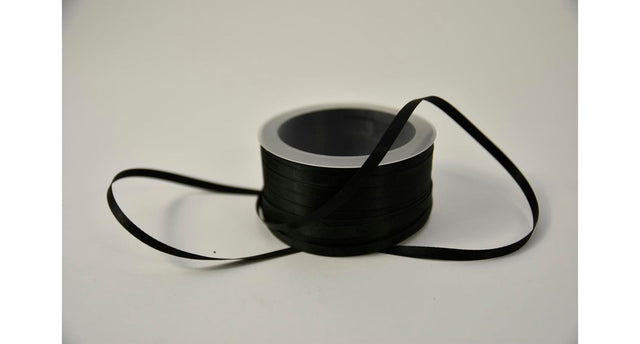 Satijnlint 6 mm x 50 mtr zwart