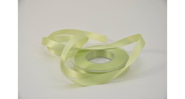 Satijnlint 15 mm x 25 mtr lichtgroen
