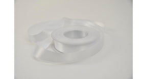 Satijnlint 25 mm x 25 mtr wit