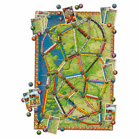 Days of wonder ticket to ride nederland - bordspel uitbreiding - meertalig inclusief nederlands