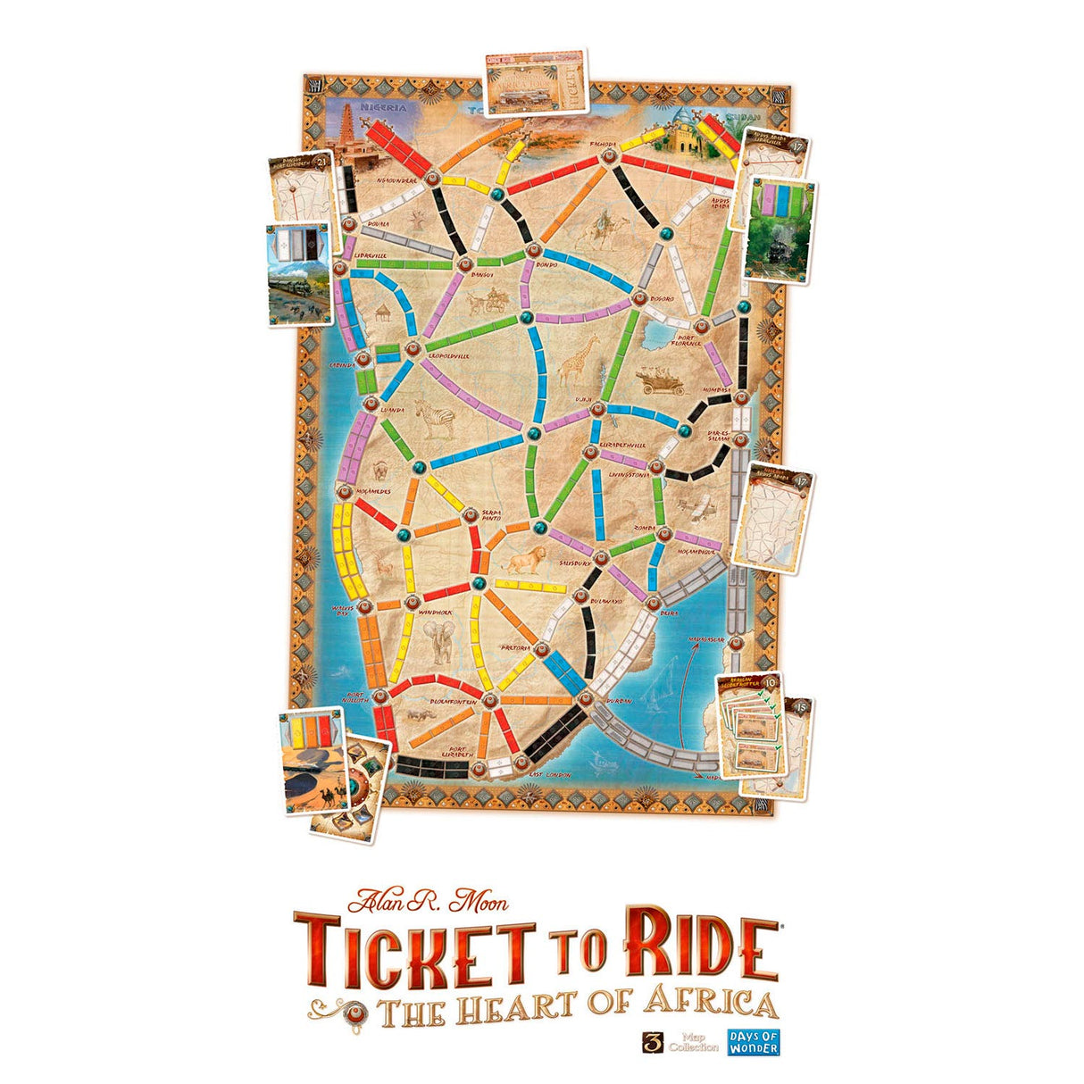 Asmodee ticket to ride afrika bordspel