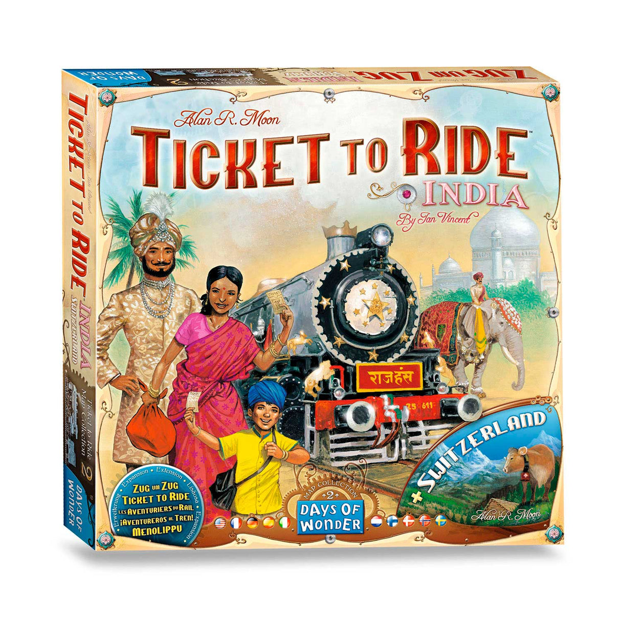 Asmodee Ticket zum Ride India Brettspiel