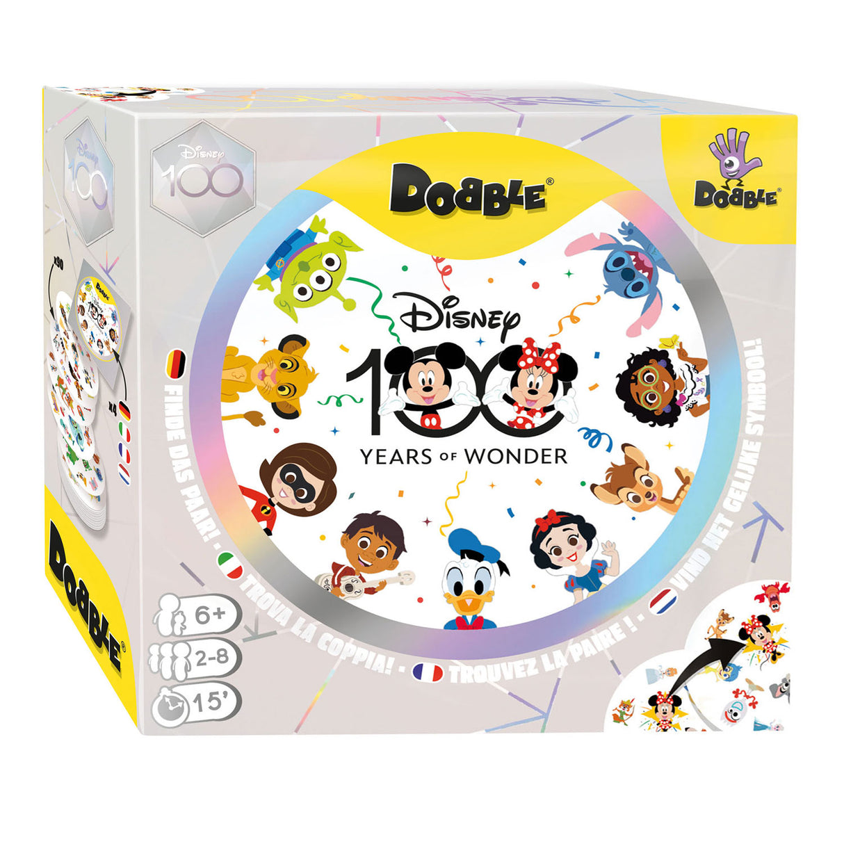 Asmodee Dobble 100 -jähriges Jubiläumskartenspiel