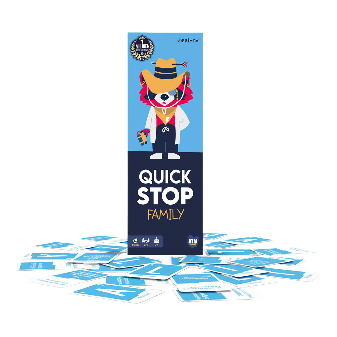 Atm gaming quickstop family kaartspel - 2 tot 7 spelers