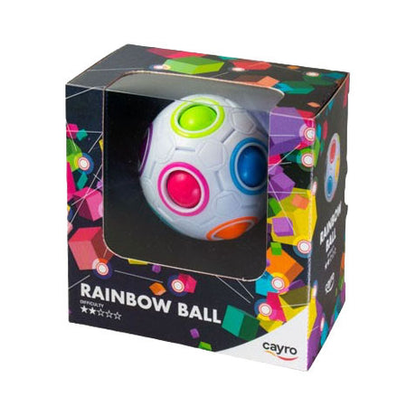 Cayro rainbow ball - speed twisty puzzle bal met lagers - solo puzzelspel - variabele speelduur - vanaf 6 jaar - speedcubing breinbreker - logisch denkspel - educatief kinderspeelgoed