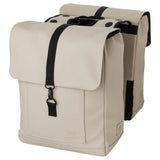 Fastrider jaxx ii dubbele fietstas – mik-compatibel – 28l – waterafstotend – incl. laptopvak – taupe