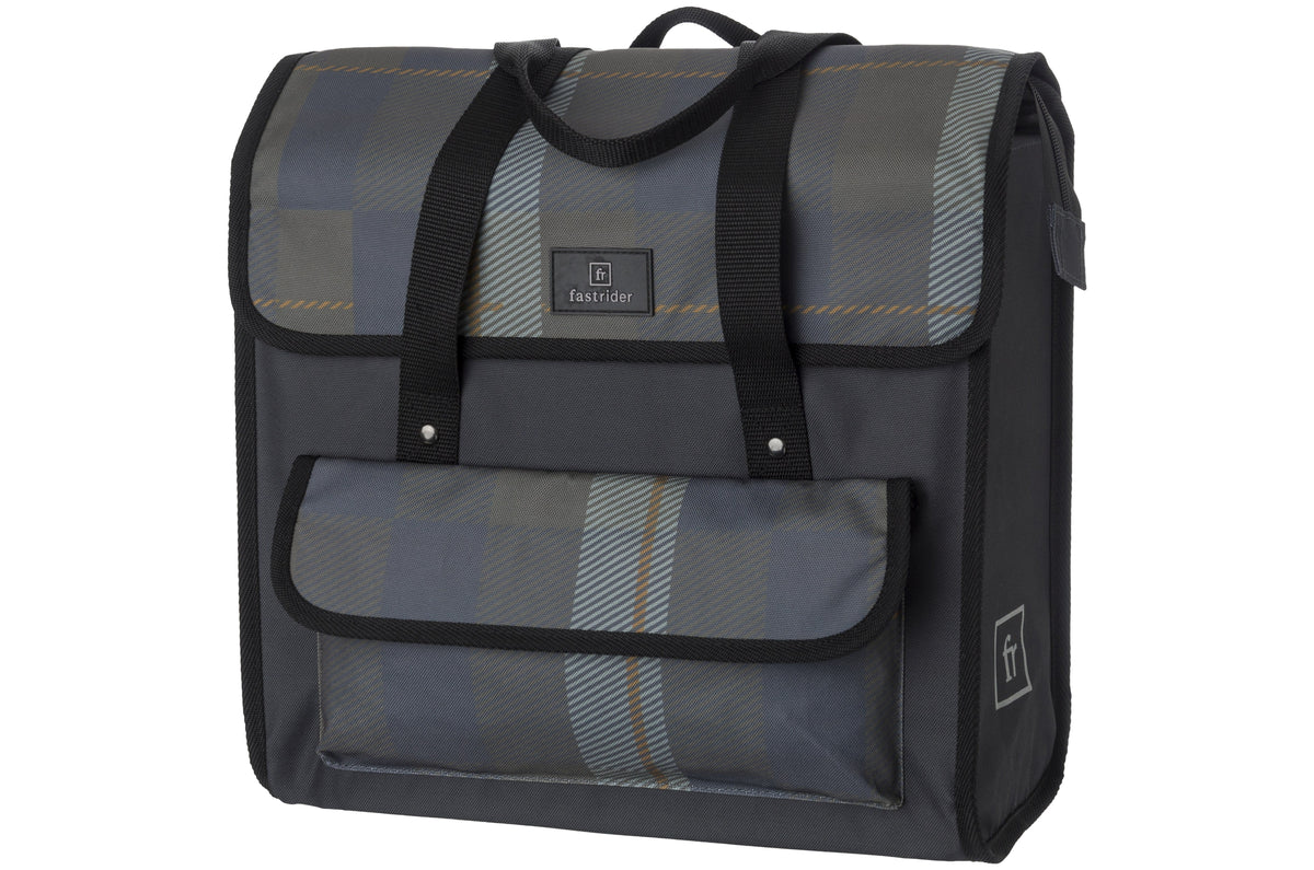 Fastrider lasse luxe shopper bike bag basics check cg