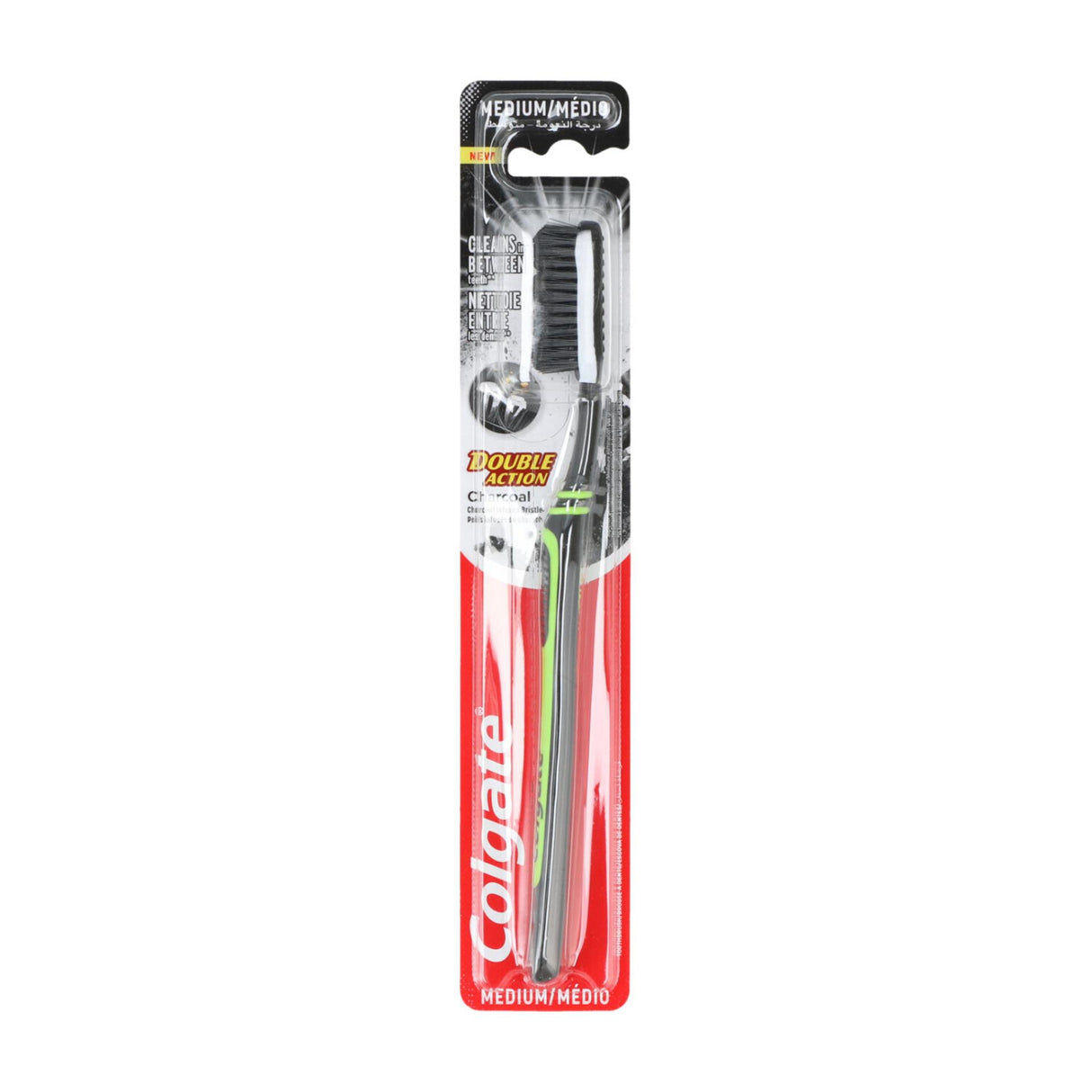 Colgate tandenborstel charcoal double action medium