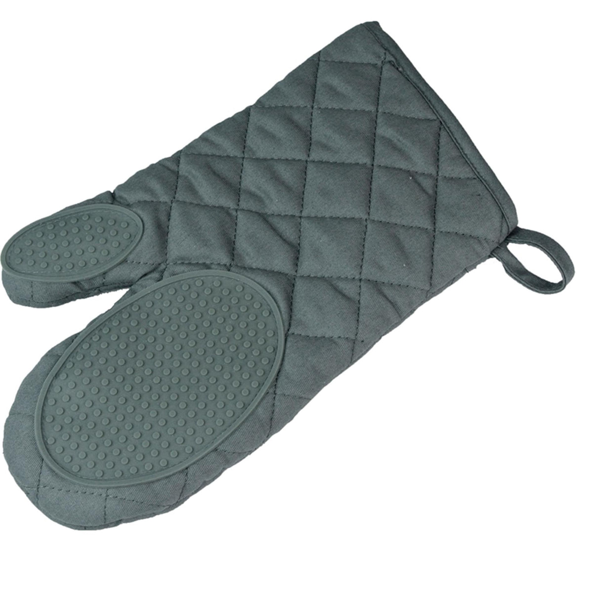 Wicotex ovenhandschoen met silicone grip grijs