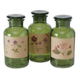 Boltze home apothekersfles glas drya ø10xh22cm groen
