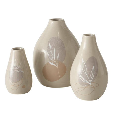 Boltze home vaas stona aardewerk set a 3 h8 11 12cm