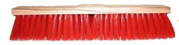 Gemeentebezem nylon 600mm (rood)