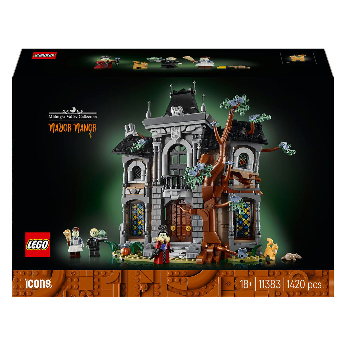 Lego icons burgemeestershuis - griezelig landhuis bouwpakket voor volwassenen 11383