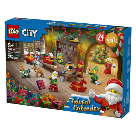 Lego city adventskalender 2026 werkplaats van de kerstman speelgoed voor kinderen - 60510