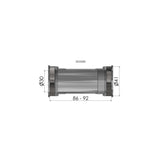 Elvedes bracketset press fit bot.bracket press fit 41mm bb86-92 shim.